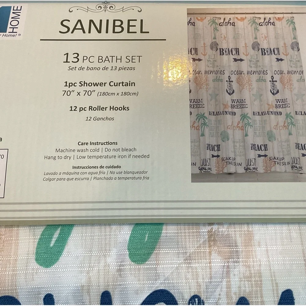 🏖️Set of 2 Shower Curtain Sets